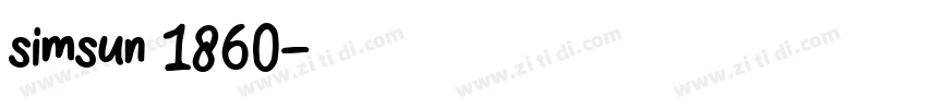 simsun 1860字体转换